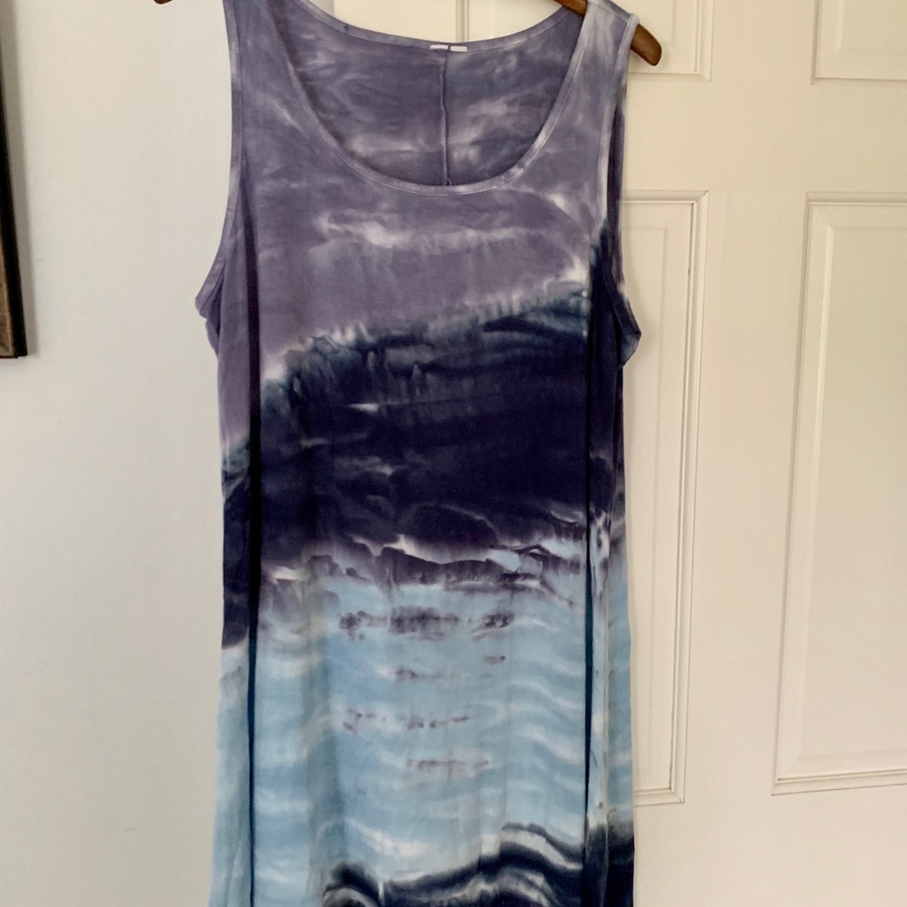 Tie died tank dress